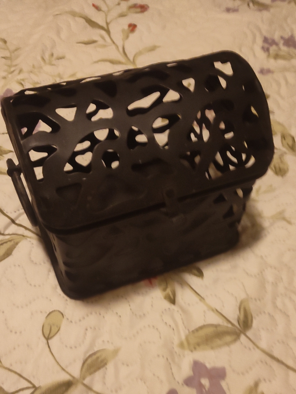 Black metal Jewelry Box